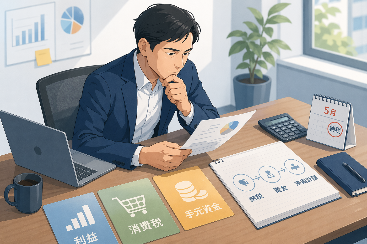 3月決算で納税額が高いと感じた社長へ｜利益・消費税・手元資金の確認ポイントサムネイル画像