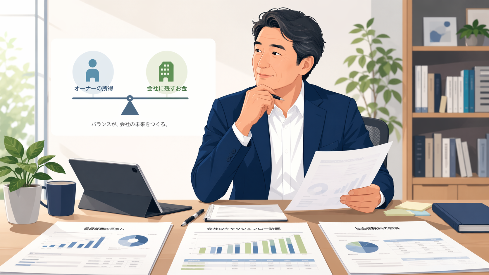 3月決算後、役員報酬を上げるべきか迷ったら｜会社に残すお金・税金・社会保険の考え方サムネイル画像