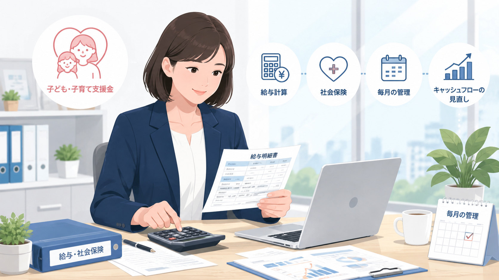 子ども・子育て支援金はいくら引かれる？給与からの控除額と計算方法を会社向けに解説サムネイル画像